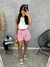 Shorts Listrado Alfaiataria com cinto - Ilha do Charme - Sua Loja de Roupas e Moda Feminina