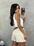 Shorts Listrado Alfaiataria com cinto - loja online