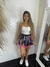Saia Tutu Metalizada Sereia Fantasia Carnaval - loja online