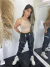 Calça Cargo Jogger Tactel Feminina Com Correntes e Detalhes Refletivos