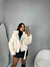 Jaqueta Feminina Com Spike Peluciada Moda Blogueira