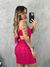 Vestido Feminino Curto de Alcinha Regulável Decotado na Barriga Tecido Lesie - comprar online