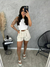 Shorts Listrado Alfaiataria com cinto na internet