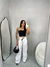 Imagem do Calça Feminina Casual Retas Com Listras de Cintura Alta