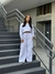 Conjunto Moletom Calça Flare Cargo e Cropped Manga Longa Com Touca - comprar online