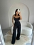 Conjunto Feminino de Calça Crochê e Body em Tecido Fluity Com Detalhes nas Alças - loja online
