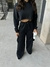 Conjunto Moletom Calça Flare Cargo e Cropped Manga Longa Com Touca - loja online