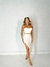 Conjunto Feminino Saia Midi Com Fenda E Cropped Faixa - comprar online