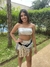 Top faixa metalizado carnaval fantasia na internet
