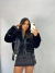 Jaqueta Feminina Peluciada Com Detalhes Em Couro Moda Blogueira na internet