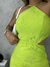 Vestido Feminino Curto de Alcinha Regulável Decotado na Barriga Tecido Lesie - Ilha do Charme - Sua Loja de Roupas e Moda Feminina