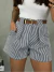 Shorts Listrado Alfaiataria com cinto - Ilha do Charme - Sua Loja de Roupas e Moda Feminina