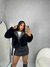 Jaqueta Feminina Com Spike Peluciada Moda Blogueira - loja online
