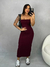 Vestido Midi Longo Tomara que Caia Tecido Anarruga Sem Bojo - loja online
