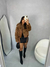 Jaqueta Feminina Peluciada Com Detalhes Em Couro Moda Blogueira