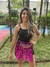 Saia De Fitas Metalizada Colorida 40cm Carnaval