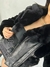 Jaqueta Feminina Peluciada Com Detalhes Em Couro Moda Blogueira na internet