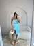 Conjunto Feminino Elegante Cropped Tomara Que Caia Nuvem + Saia Midi Com Fenda na internet
