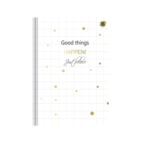 Caderno Colegial Happen perfumado e folhas decoradas - 160 Fls - Capa Dura - Lojinha Mon Chou