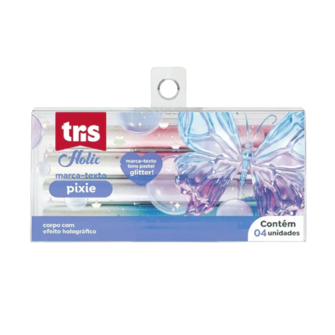 Marca Texto Holic Pixie 4 Unidades - Tris