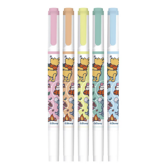 Marca Texto 2 Pontas Ursinho Pooh com 5 cores - comprar online