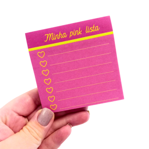 Notas Adesivas Checklist Coração Pink Vibes - comprar online