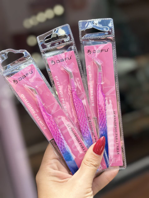 Pinça para aplicação de cilios tufinho DF103 - comprar online