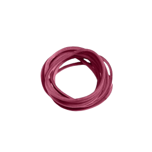 Borracha Elástica p/ Máquina cor Vermelha - 10 unidades