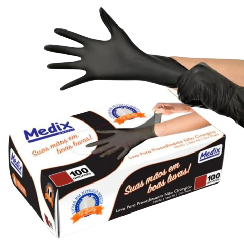 Luva Nitrílica Medix - Caixa c/ 50 pares
