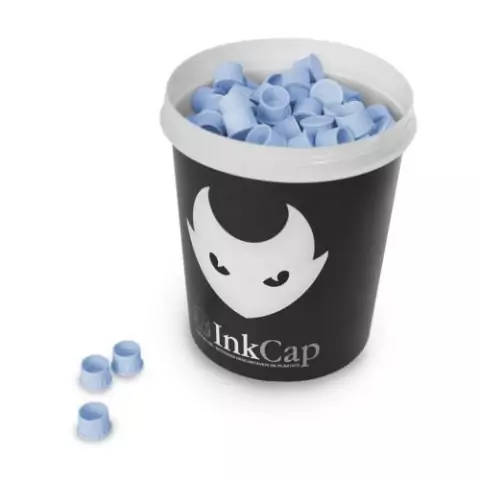 Batoques de Silicone Ink Cap Azul Tam. M (c/300un)