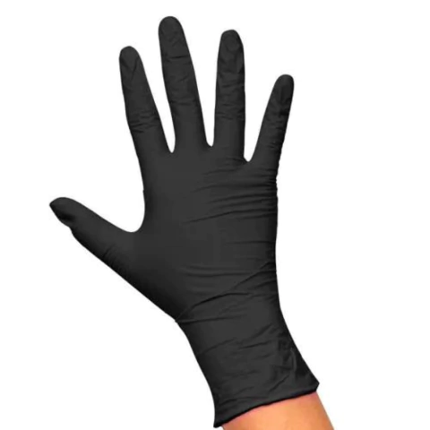 Luva Nitrilica Preto - 1 Pacote com 5 Pares