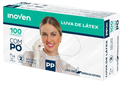 Luva Látex Inoven - caixa c/ 50 pares