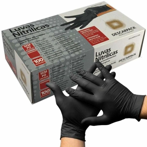 Luva Nitrílica Descarpack - caixa c/ 50 pares