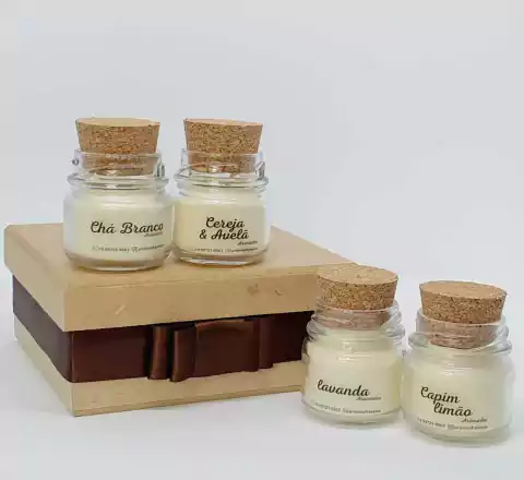 Kit Presente 4 mini velas
