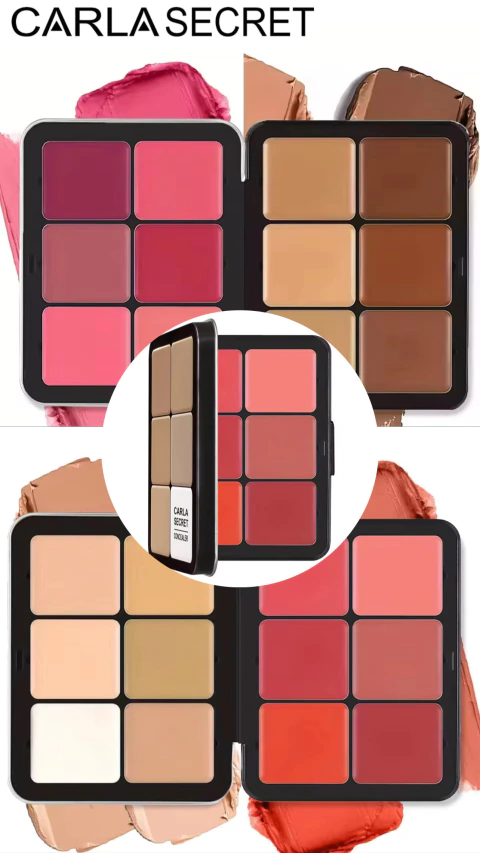 Paleta Carla Secret corretivo, Contorno e blush creme - comprar online