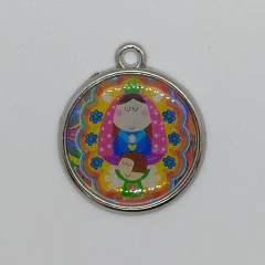 Medalla porfis de fundición dome simple 21mm por unidad