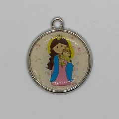 Medalla porfis de fundición dome simple 21mm por unidad - Mundo Vas Min