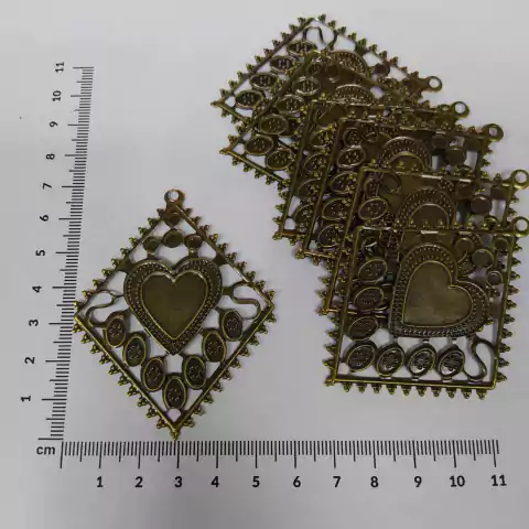 Chapa bronce x 10 unidades