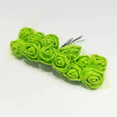Flores de goma eva con tul x 12 unidades - tienda online