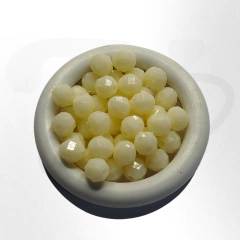 Acrílico pleno facetado redondo 6mm x 25grs aprox