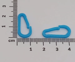 Mosqueton plastico 2,2 cm x 20 unidades