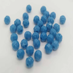 Acrílico pleno facetado redondo 6mm x 25grs aprox