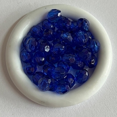 Acrílico transparente facetado redondo 8 mm x 25grs. - tienda online