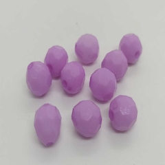Acrílico pleno facetado redondo 10mm x 25grs aprox - Mundo Vas Min