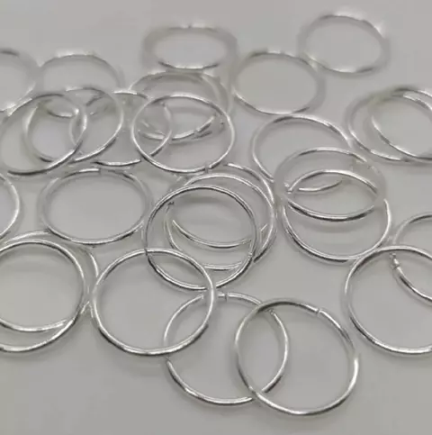 Argollita de unión plata 8mm x 50 grs