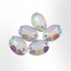 Gema oval 11mmx16mm AB x 50 unidades