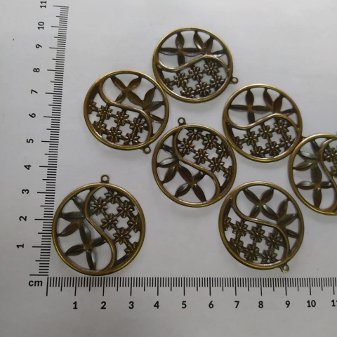 Chapa bronce x 10 unidades