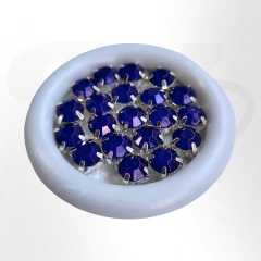 Gemas redondas opacas con base 6mm x 25 unidades - comprar online