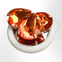 Gemas gota brillosas con base 18x25 x 10 unidades - tienda online