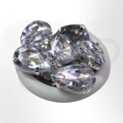 Gemas gota brillosas con base 13mmx18mm x 25 unidades en internet